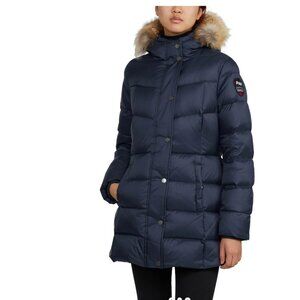 NEW PAJAR Roxy Down Fill Heavy Puffer With Detachable Faux Fur Trim 1225 16m8